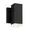Dweled Block 1 Light LED Indoor and Outdoor Wall Light 3000K in Black WS-W618 - alternate 1